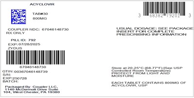 Label (Acyclovir 800mg)